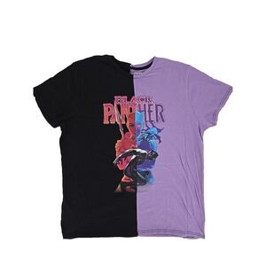 Marvel Black Panther Split T-Shirt - BoxLunch Exclusive‎ Sz 2XL - Rare Size!